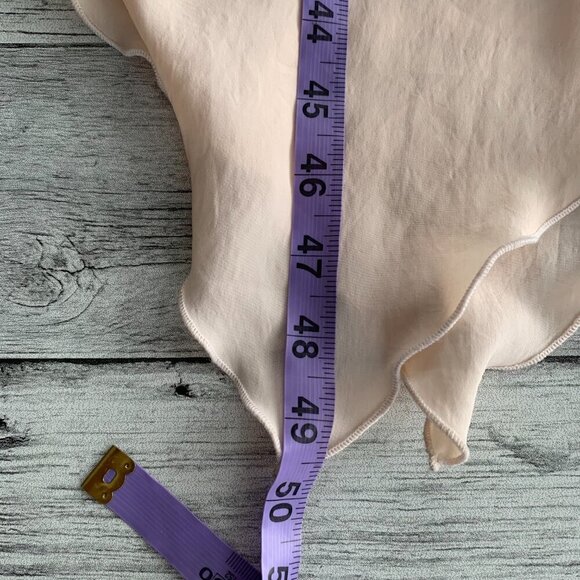 Vintage Union Made Lily Of France Midi Slip Dress Handkerchief Hem Nightgown - Picture 14 of 14